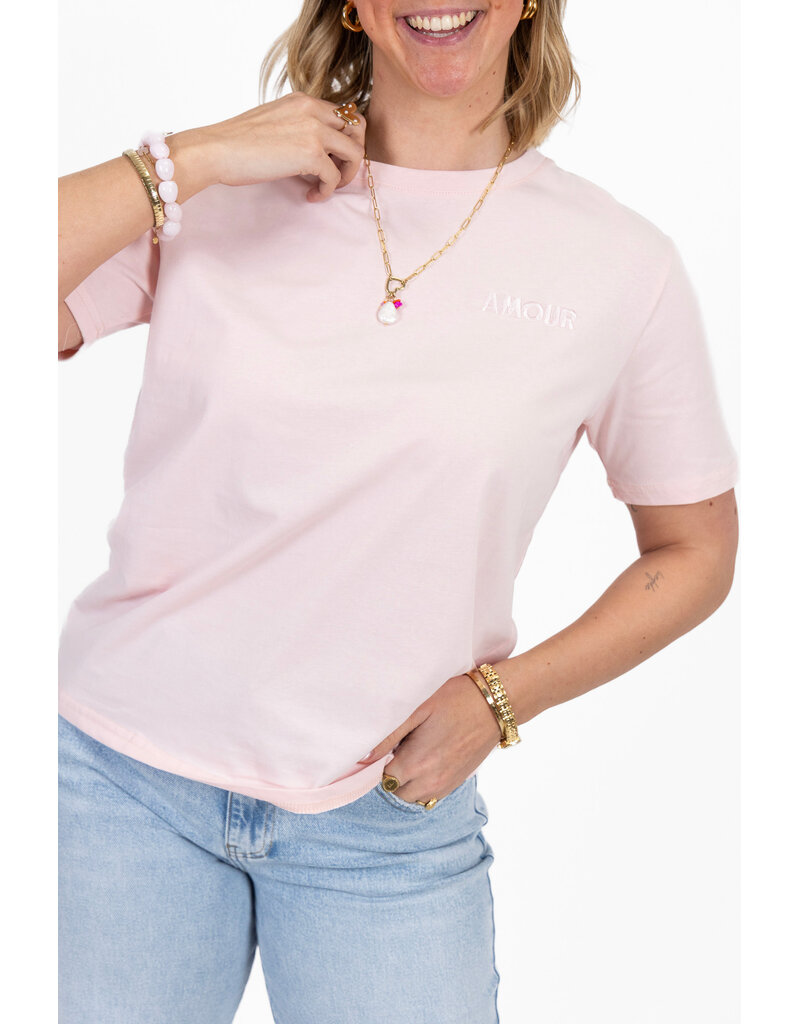 21Jewelz T-shirt amour - roze