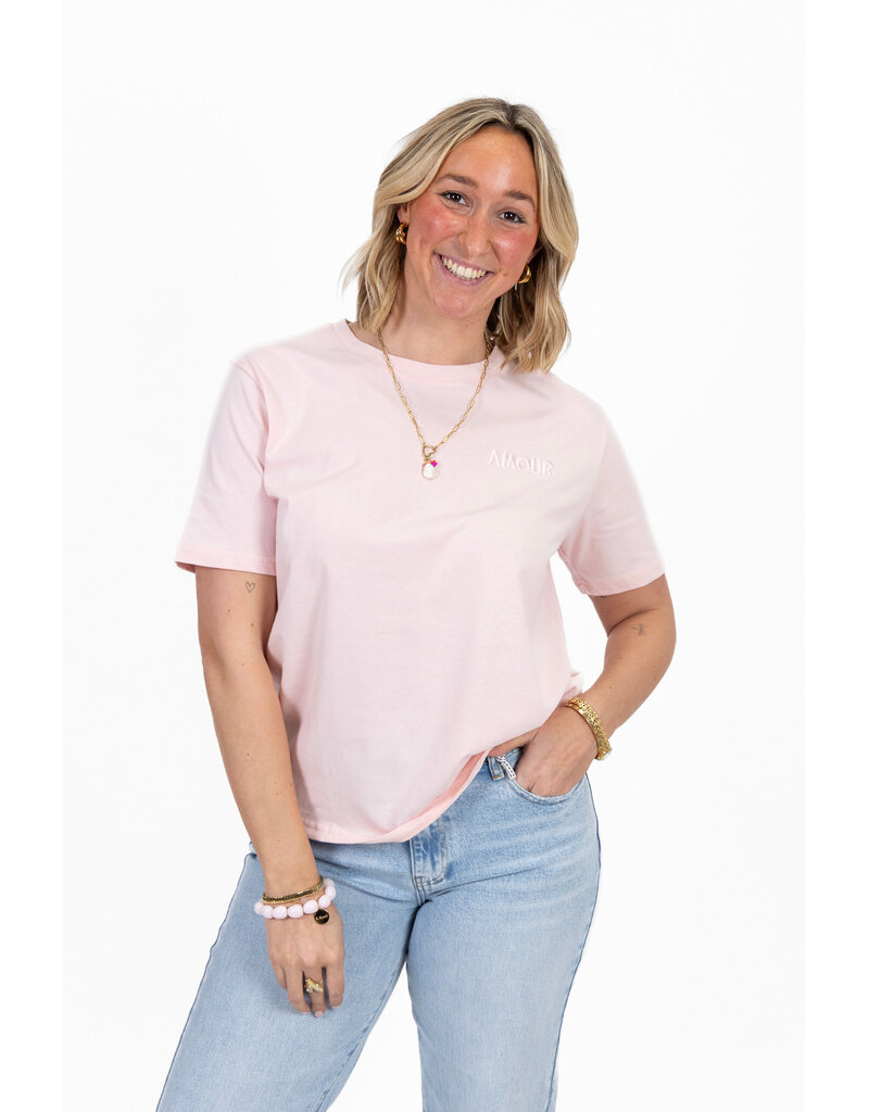 21Jewelz T-shirt amour - roze