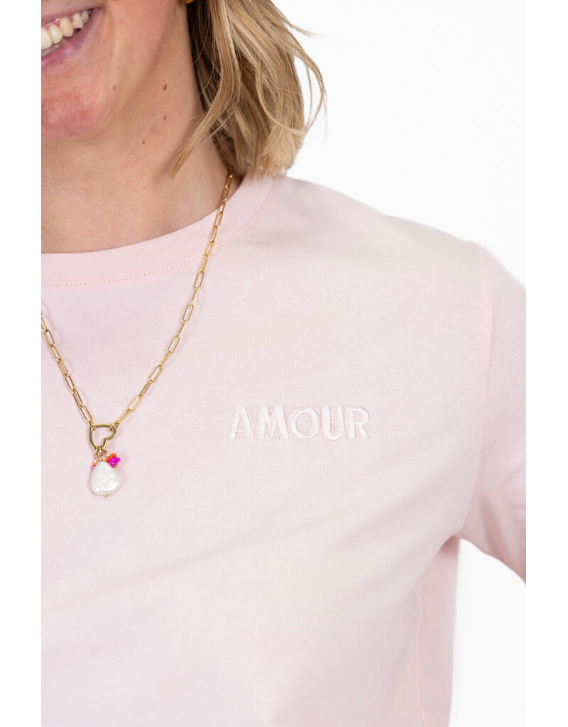 21Jewelz T-shirt amour - roze