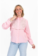 21Jewelz Blouse met contour borduursel - roze