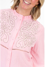 21Jewelz Blouse met contour borduursel - roze