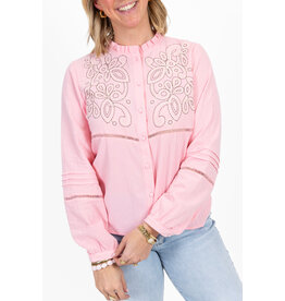 21Jewelz Blouse met contour borduursel - roze