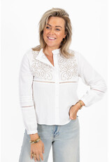 21Jewelz Blouse met contour borduursel - ecru