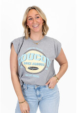 My Jewellery My Jewellery | Grijze top "Coucou"