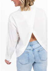 21Jewelz Blouse met overslag aan achterkant - wit