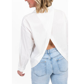 21Jewelz Blouse met overslag aan achterkant - wit