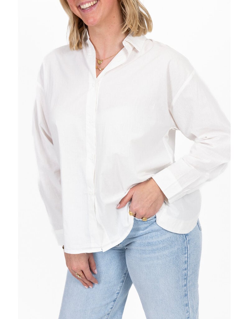 21Jewelz Blouse met overslag aan achterkant - wit