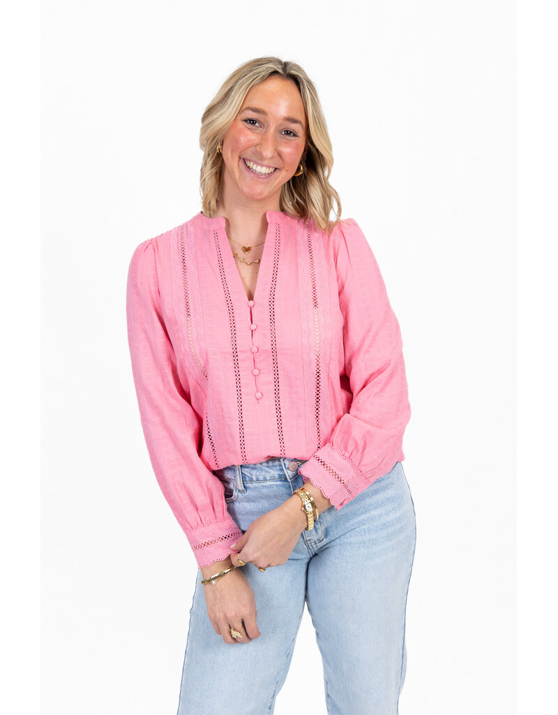 21Jewelz Blouse met open details - koraal