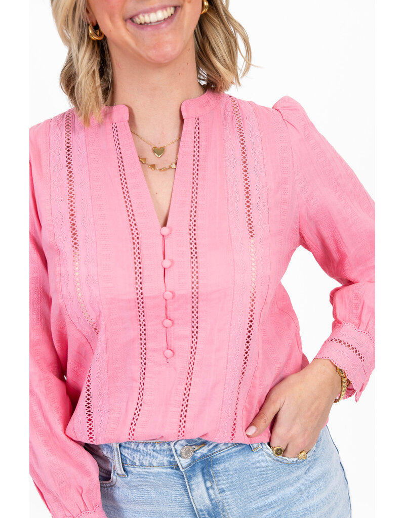 21Jewelz Blouse met open details - koraal
