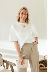 21Jewelz Boxy shirt met tekst "Ciao" - wit