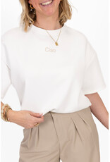 21Jewelz Boxy shirt met tekst "Ciao" - wit