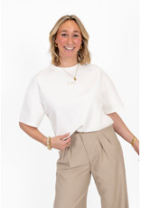 21Jewelz Boxy shirt met tekst "Ciao" - wit