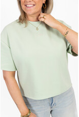 21Jewelz Boxy shirt met tekst "Ciao" - lichtgroen