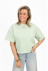 21Jewelz Boxy shirt met tekst "Ciao" - lichtgroen