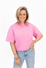 21Jewelz Boxy shirt met tekst "Ciao" - roze