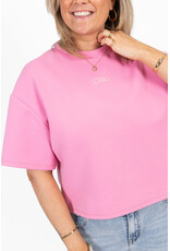 21Jewelz Boxy shirt met tekst "Ciao" - roze