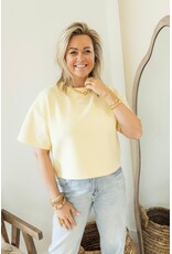 21Jewelz Boxy shirt met tekst "Ciao" - geel