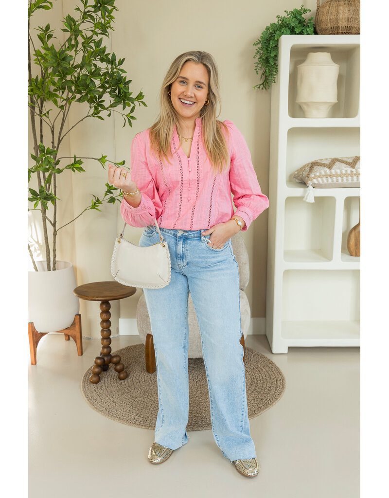 21Jewelz Blouse met open details - koraal