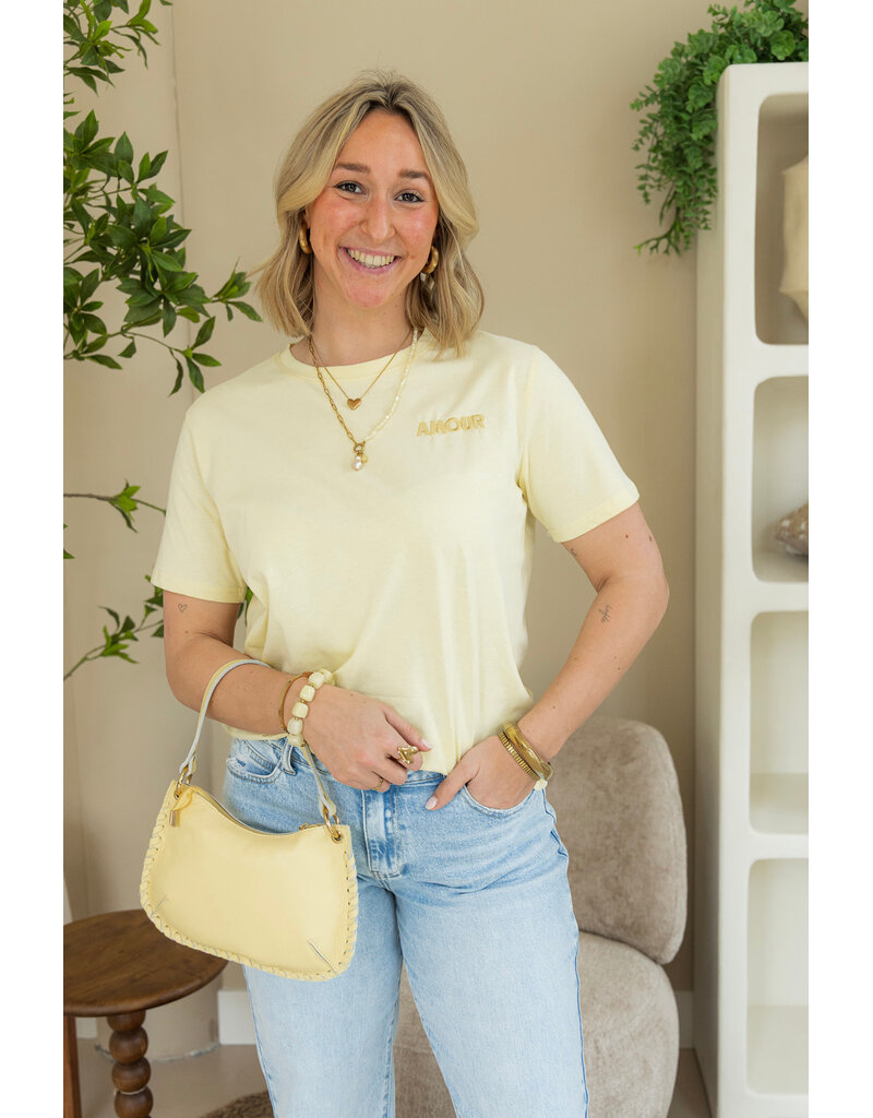 21Jewelz T-shirt amour - geel
