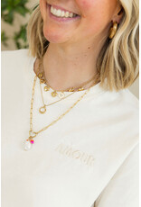 21Jewelz T-shirt amour - beige