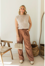 21Jewelz Pantalon met plooien extra long - oudroze