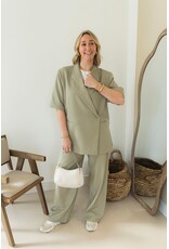 21Jewelz Pantalon met plooien extra long - lichtgroen