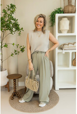 21Jewelz Pantalon met plooien extra long - lichtgroen