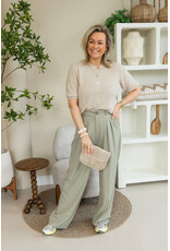 21Jewelz Pantalon met plooien extra long - lichtgroen