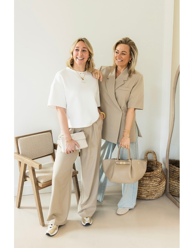 21Jewelz Pantalon met plooien extra long - beige