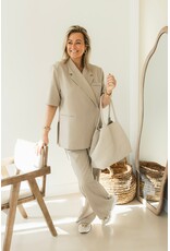 21Jewelz Pantalon met plooien extra long - beige