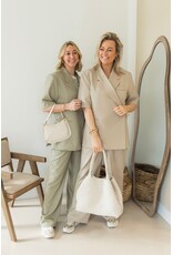 21Jewelz Overslag blazer met korte mouwen - lichtgroen