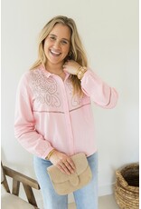 21Jewelz Blouse met contour borduursel - roze