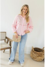 21Jewelz Blouse met contour borduursel - roze