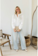 21Jewelz Blouse met contour borduursel - ecru