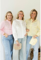 21Jewelz Blouse met contour borduursel - ecru