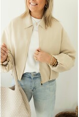 21Jewelz Bomberjasje met pofmouwen - ecru