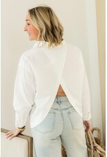 21Jewelz Blouse met overslag aan achterkant - wit