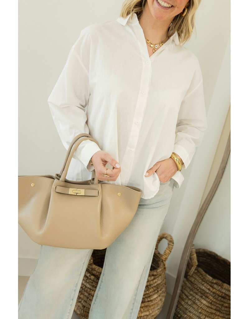 21Jewelz Blouse met overslag aan achterkant - wit