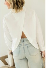 21Jewelz Blouse met overslag aan achterkant - wit