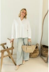 21Jewelz Blouse met overslag aan achterkant - wit