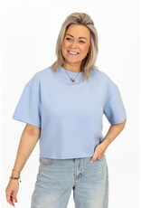 21Jewelz Boxy shirt met tekst "Ciao" - blauw