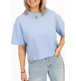 21Jewelz Boxy shirt met tekst "Ciao" - blauw