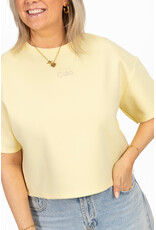 21Jewelz Boxy shirt met tekst "Ciao" - geel