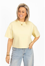 21Jewelz Boxy shirt met tekst "Ciao" - geel