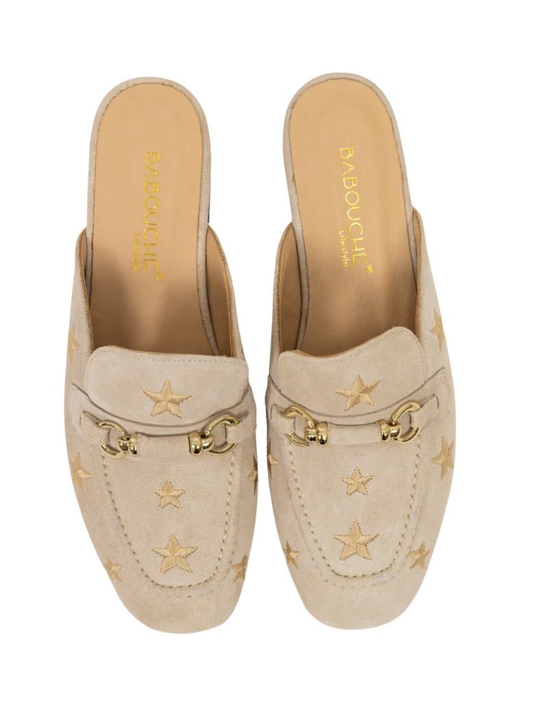 Babouche Babouche | Muiltje Ellis - suede beige
