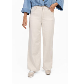 21Jewelz Basic stretch wide leg jeans - ecru