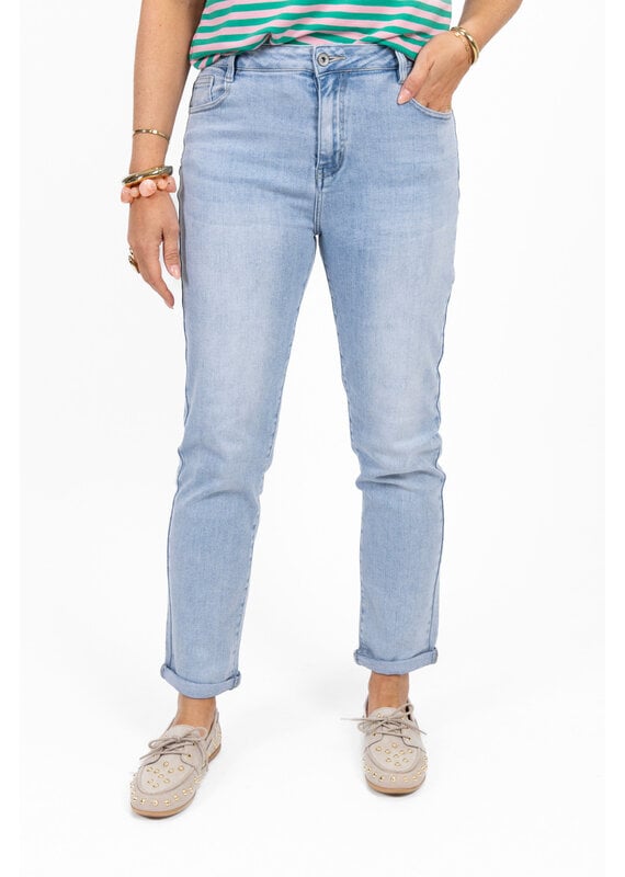 21Jewelz Mom jeans super stretch - lichtblauw