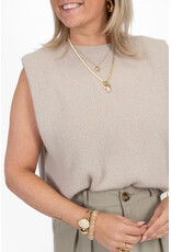 21Jewelz Wollige mouwloze top - beige