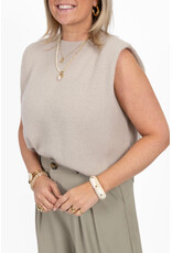 21Jewelz Wollige mouwloze top - beige
