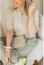 21Jewelz Vest met korte mouwen - beige